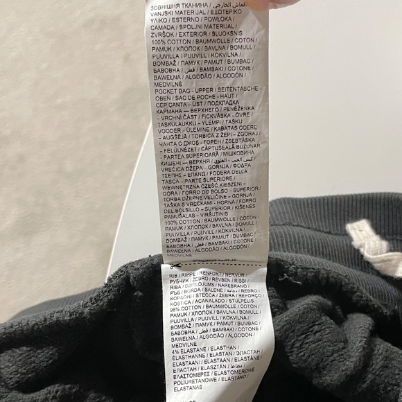 Puma Speckled Drawstring Logo Pocket Jogger Sweatpants Phantom Black Size Large - Picture 16 of 16